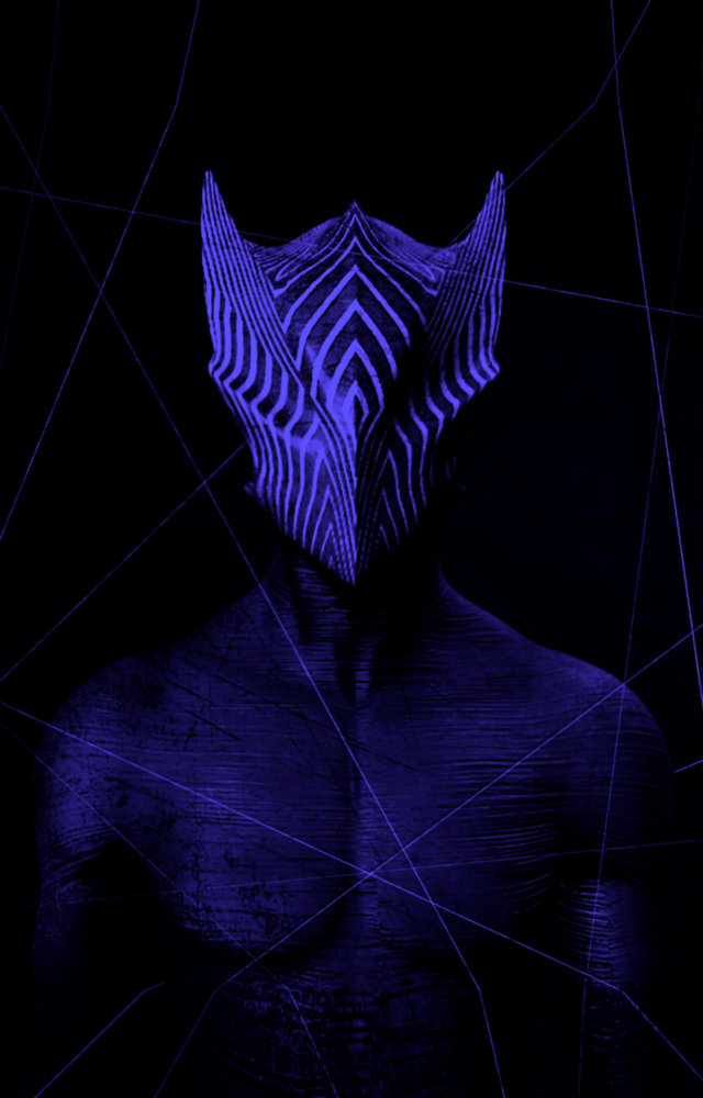 Darko violet Impression sur verre