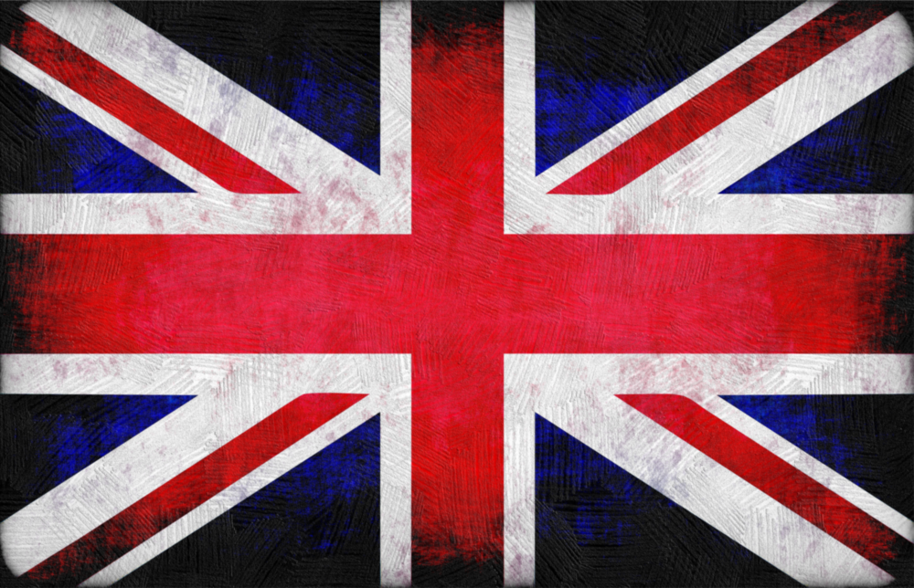 Arte della parete di vetro Bandiera britannica