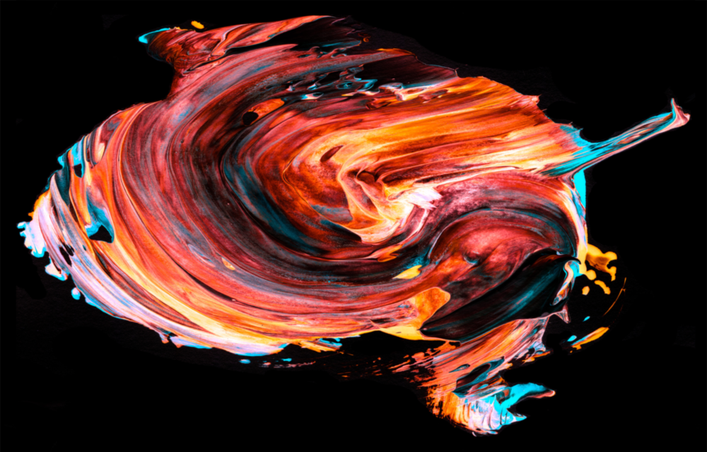 Arte della parete di vetro Danza del rosso