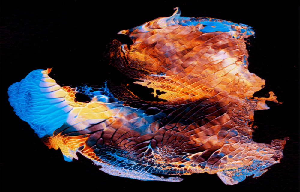 Timbres abstraits Impression sur verre