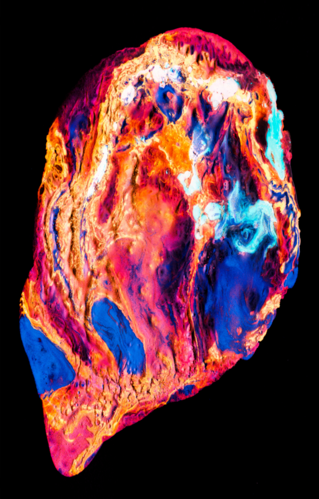 Lave colorée Impression sur verre