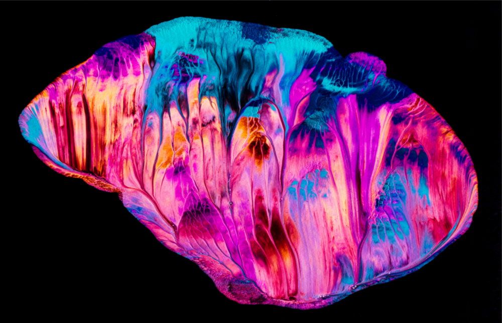 Zusammenfassung Pink Glasbild