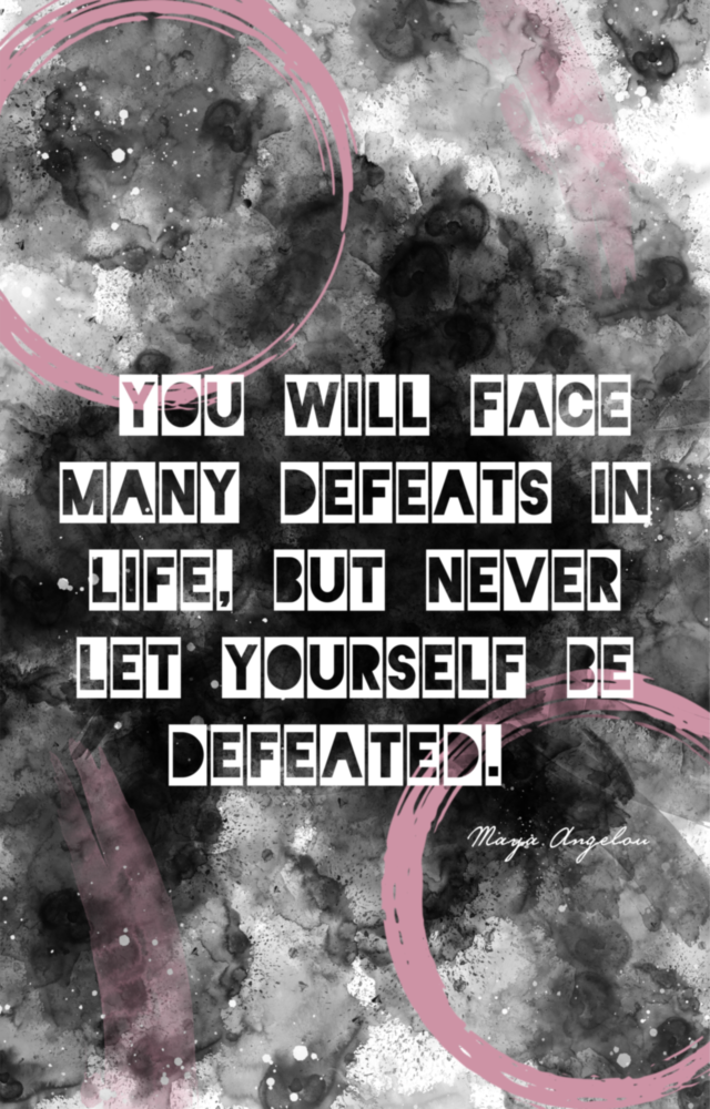 Angelou Words Glass Wall Art