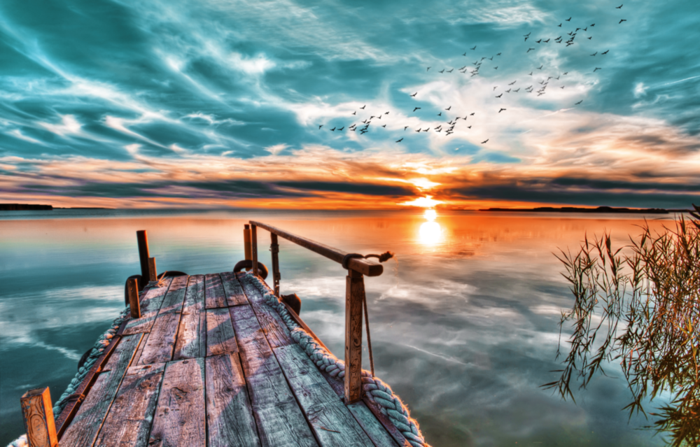 Sunset Glass Wall Art