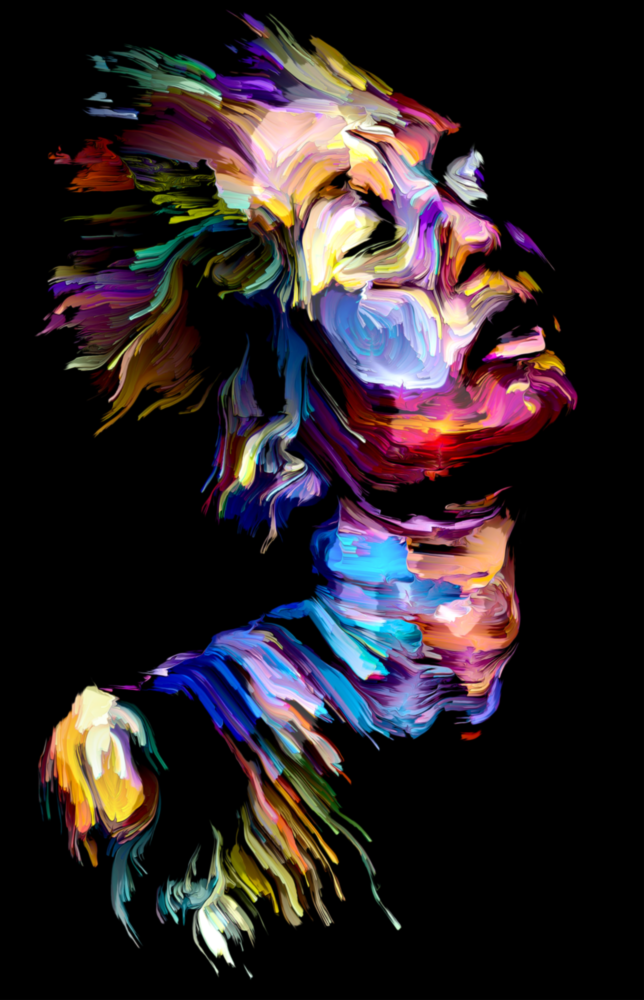 Arte de pared de vidrio de Efecto Mujer