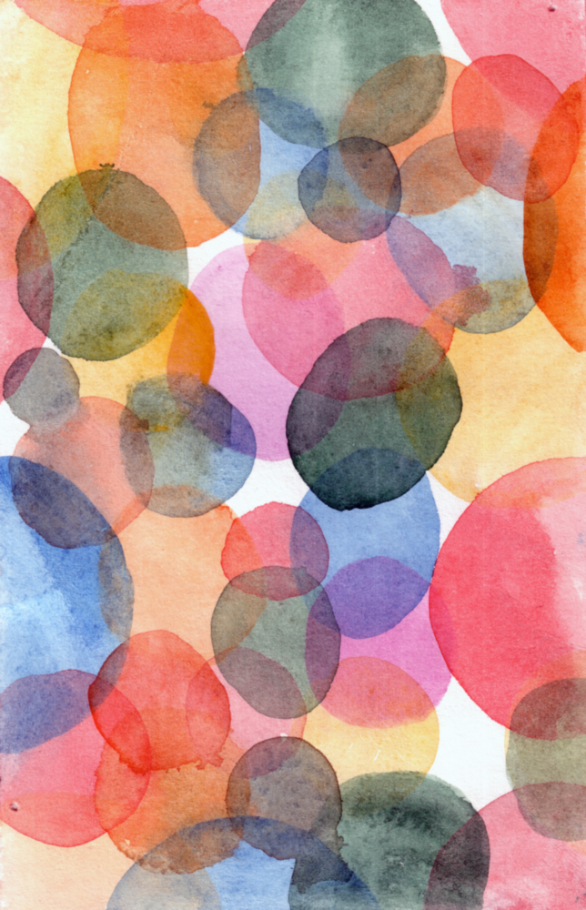 Arte della parete di vetro Acquerello