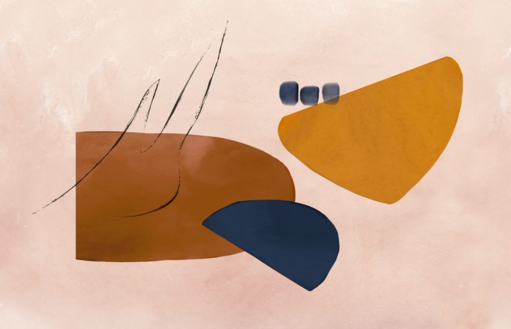 Zusammenfassung Brown Glasbild