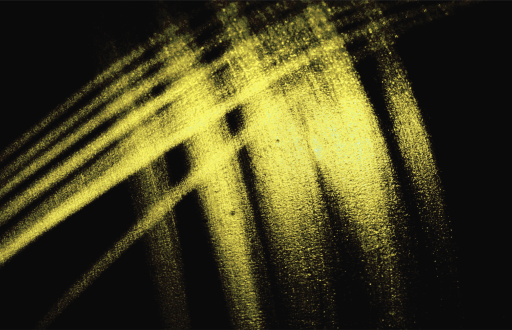 Arte della parete di vetro Luci gialle