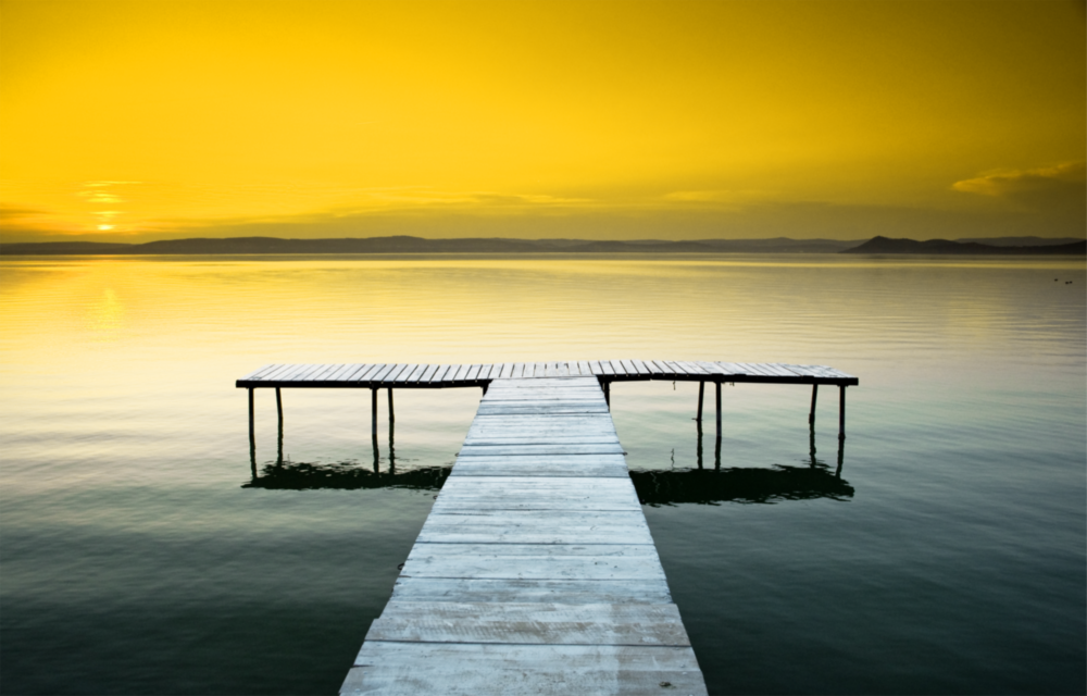 Jetée Impression sur verre