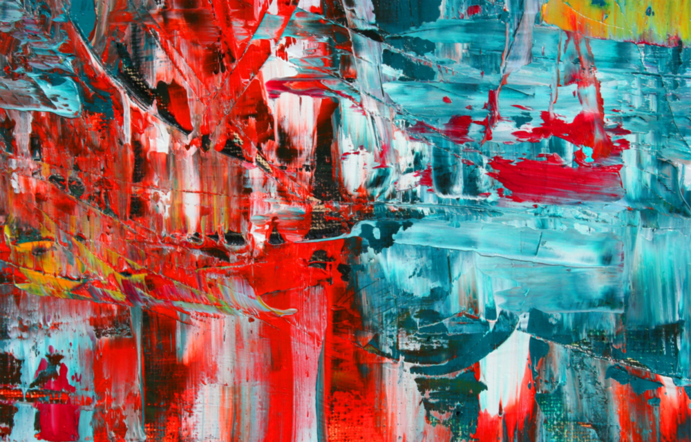 Réflexion abstraite Impression sur verre