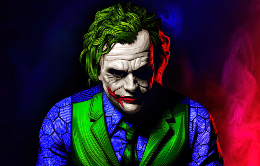 Joker Glass Wall Art