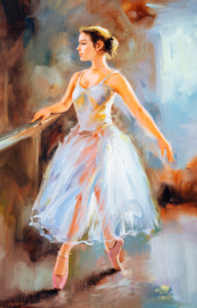 Arte della parete di vetro Ballerina