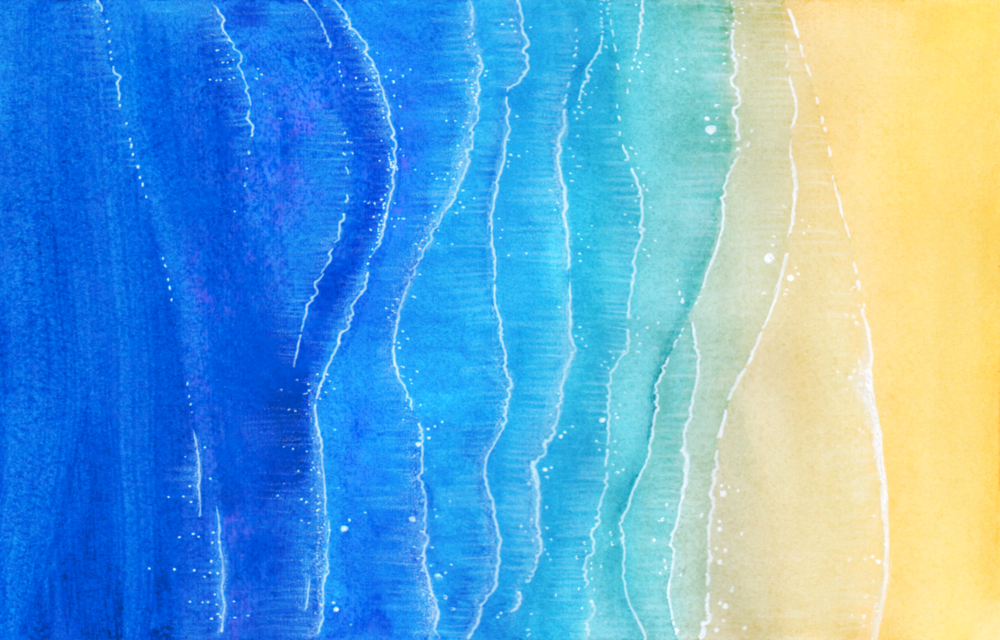 Arte della parete di vetro Sabbia di mare