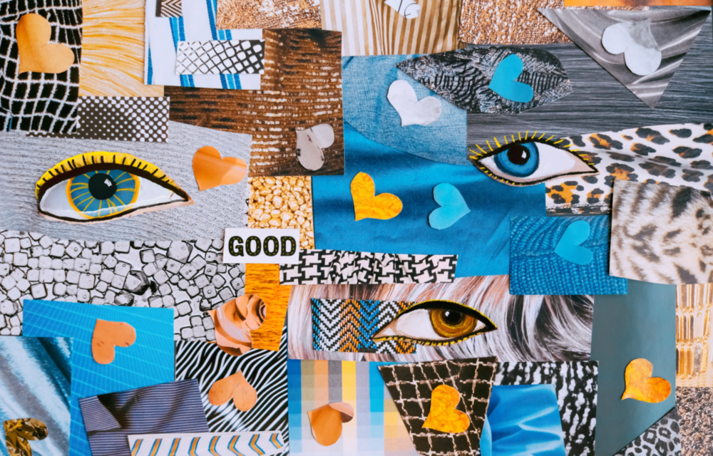 Confusion abstraite Impression sur verre