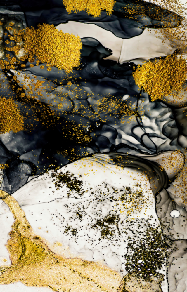 Arte de pared de vidrio de Baile de amarillo