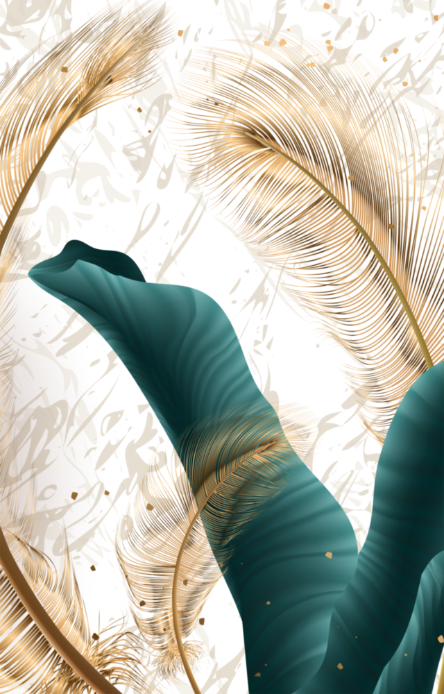 Feuilles vertes Impression sur verre