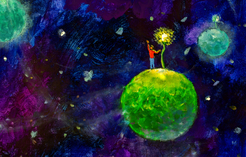 Le petit Prince Impression sur verre