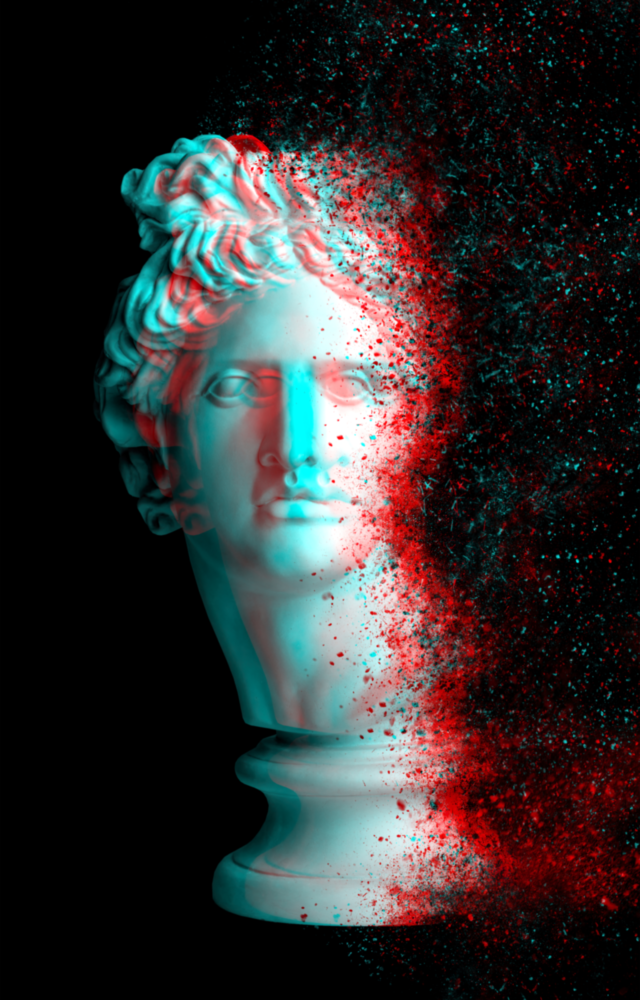 Sculpture Glass Wall Art