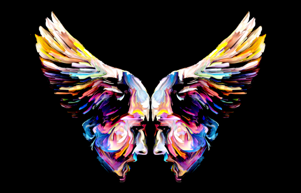 Wings Glass Wall Art