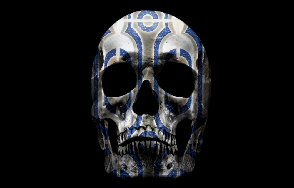 Skull Glass Wall Art