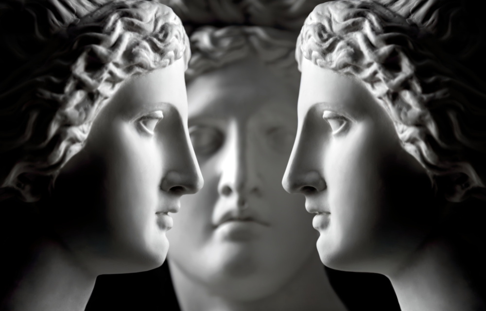 Statues Glass Wall Art