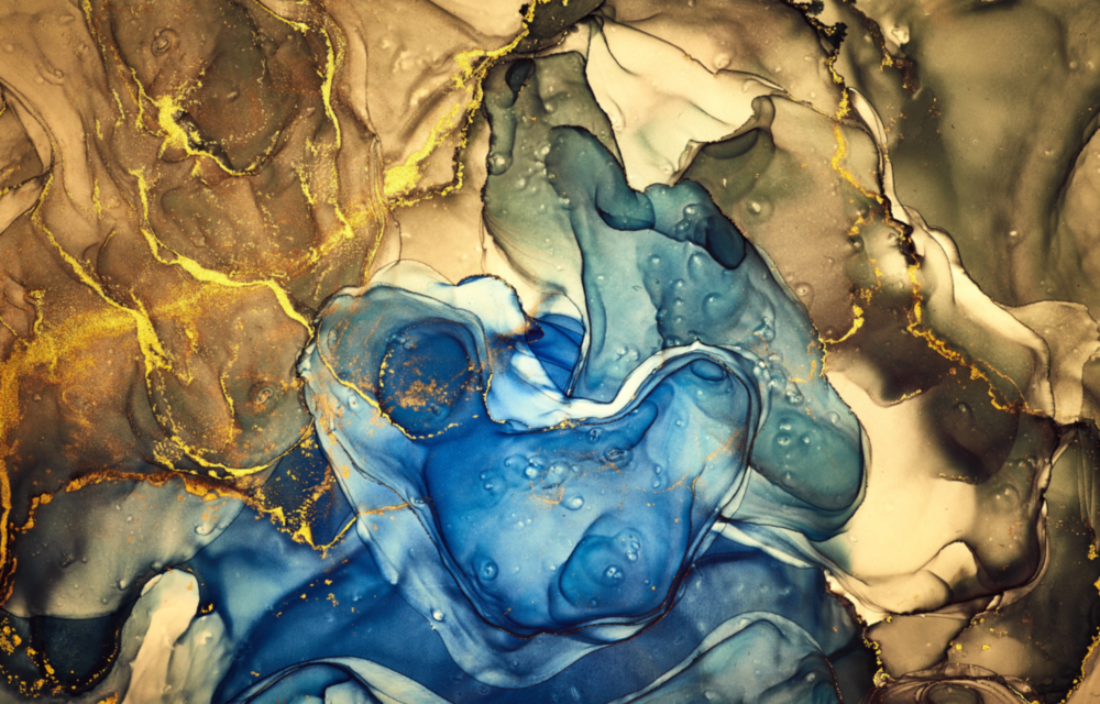 Farbiger Rauch Glasbild