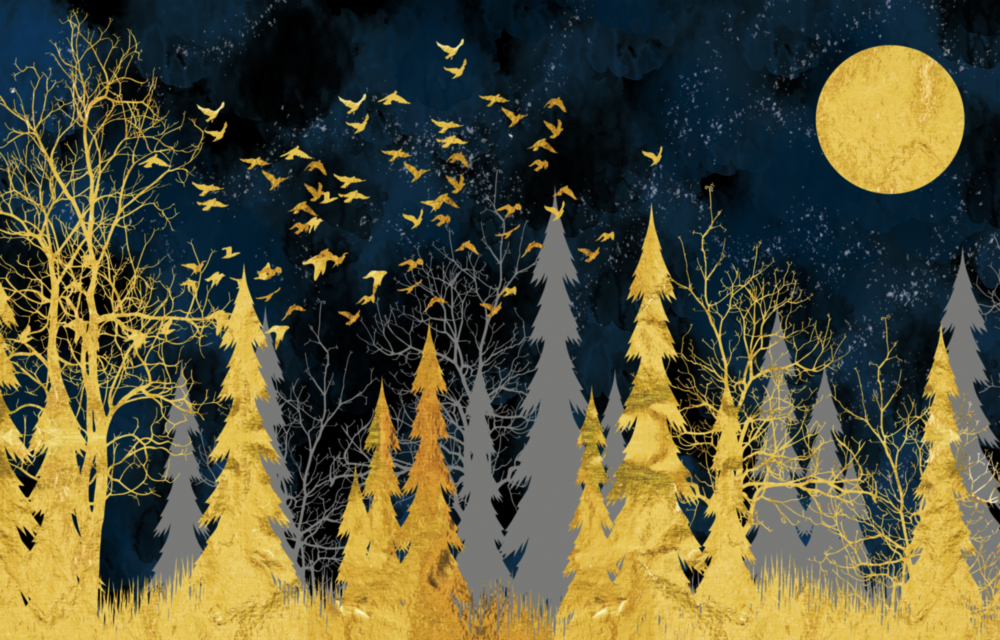 Couleurs de la nuit Impression sur verre