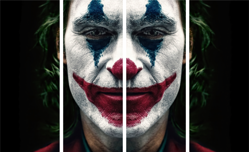 Joker Art mural en verre Mega 4 pièces (150x92 cm)