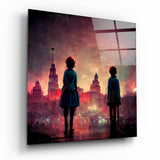 The City was Sad Glasbild || Designer-Kollektion - 40x40 cm