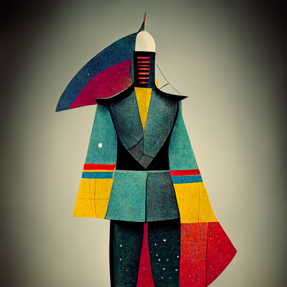 Arte della parete di vetro Uomo colorato