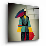 Colored Man Glass Wall Art  || Designers Collection - 40x40 cm