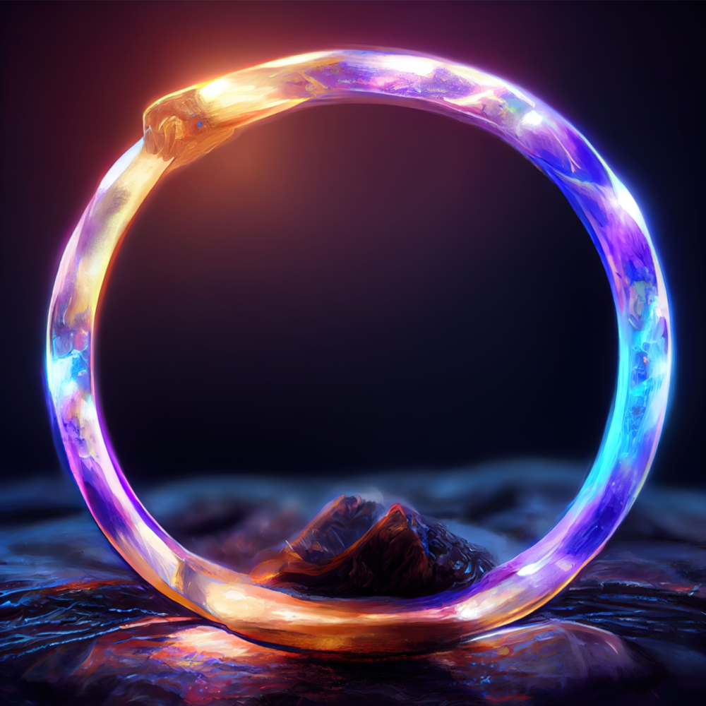 L'anneau  Impression sur verre