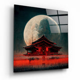 Monkeys' Home Glasbild || Designer-Kollektion - 40x40 cm