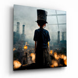 Quadro in vetro Survivor || Collezione Designer - 40x40 cm