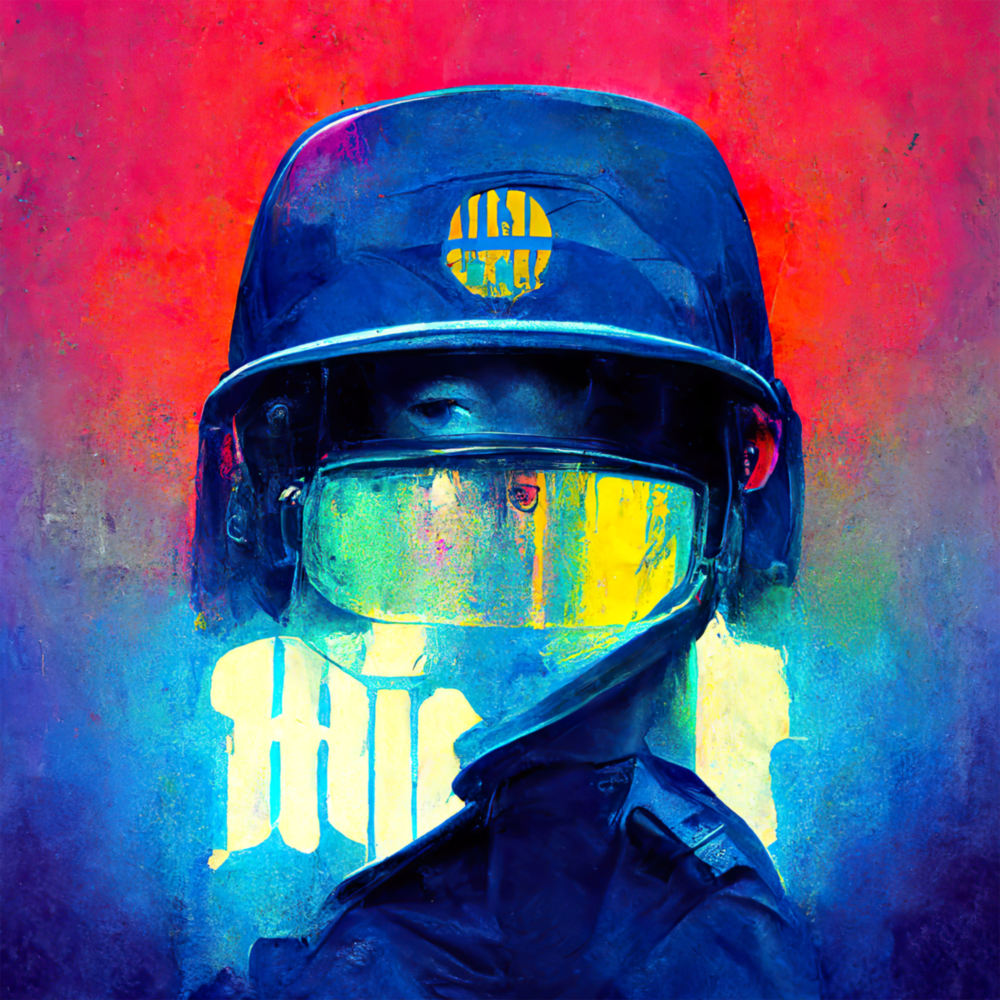 Le gardien  Impression sur verre