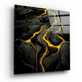 Lava Glasbild || Designer-Kollektion - 40x40 cm