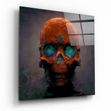 Tableau en verre Orange Head || Collection Designer - 40x40 cm