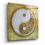 Cuadro de cristal Yin Yang || Colección Designer - 40x40 cm
