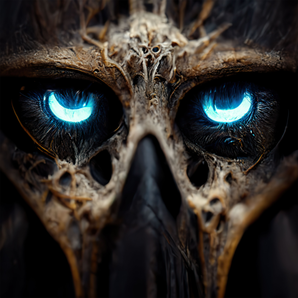 Tapferkeit in den Augen Glasbild