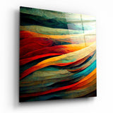 Glasbild „Fluss" || Designer-Kollektion - 40x40 cm