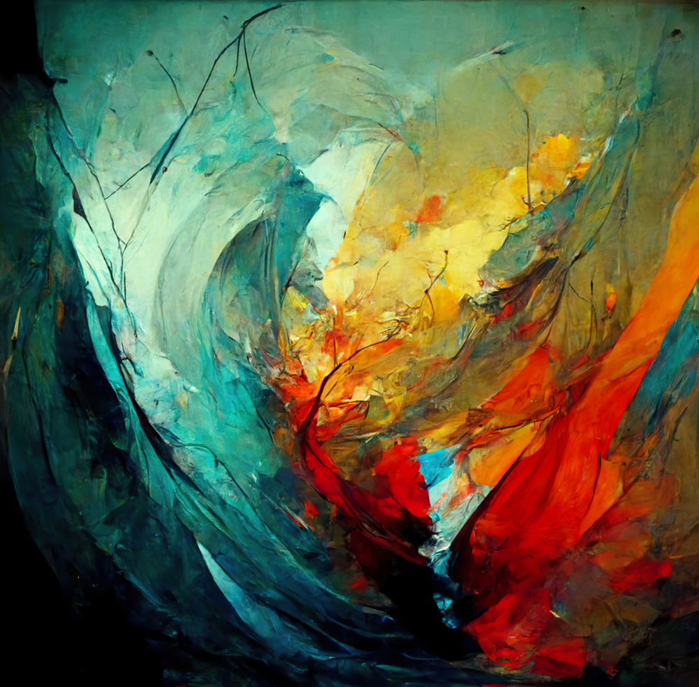 Arte della parete di vetro Giungla a colori