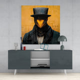 The Beak Behind the Masks Glass Wall Art  || Designer Collection | Insigne Art Design