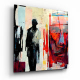 Tableau en verre Surveillance || Collection Designer - 40x40 cm