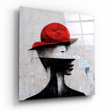 Glasbild „Schatten" || Designer-Kollektion - 40x40 cm