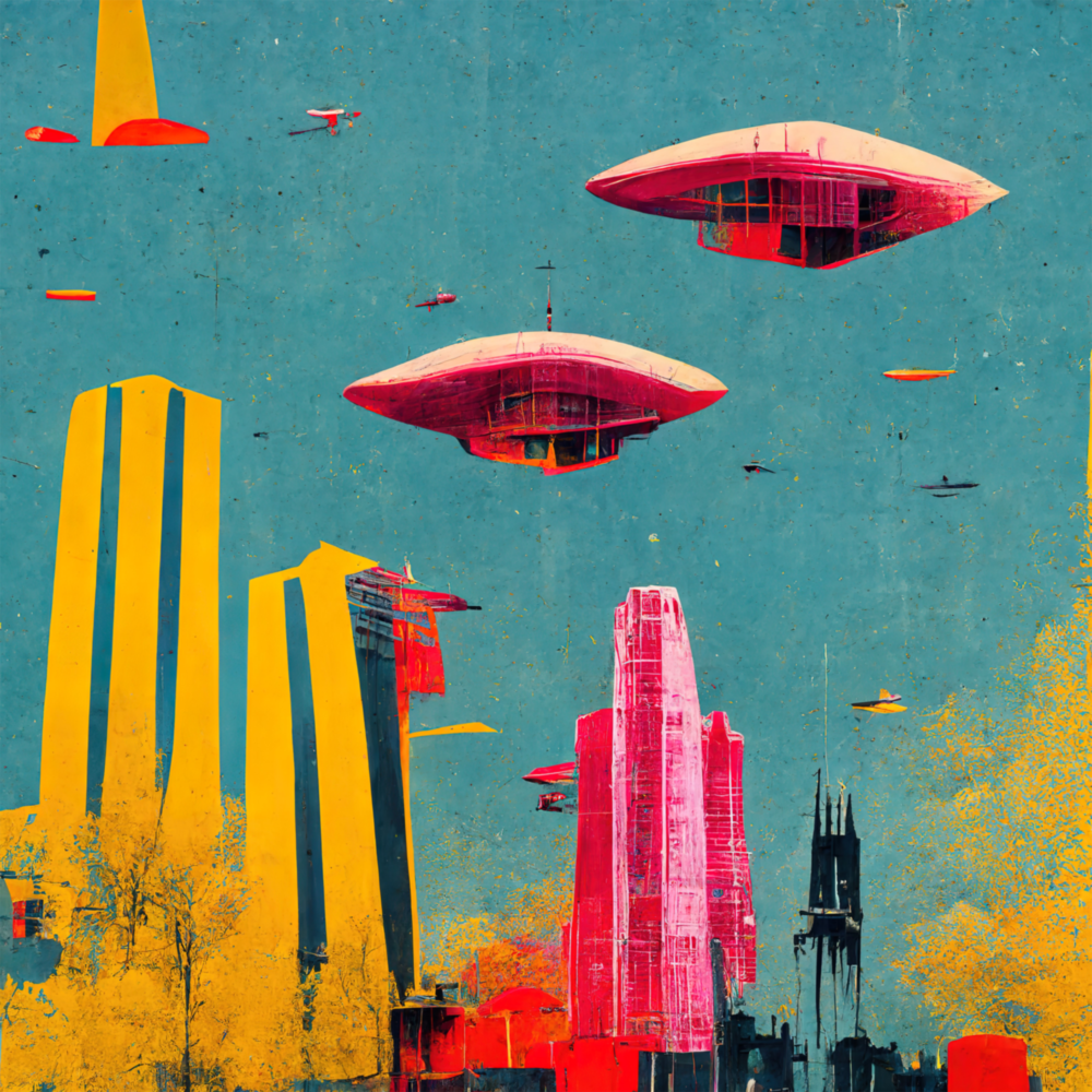 Arte de pared de vidrio de Futuro