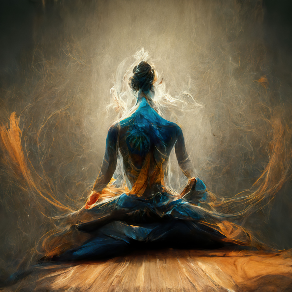 Méditation  Impression sur verre