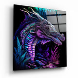 Quadro in vetro Dragon || Collezione Designer - 40x40 cm