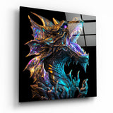 Tableau en verre Dragon's Roar || Collection Designers - 40x40 cm