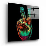 Peace Glass Wall Art  || Designer Collection | Insigne Art Design