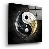 Glasbild Ying and Yang || Designer-Kollektion - 40x40 cm